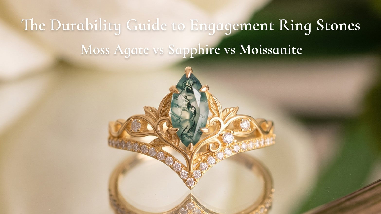 The Durability Guide to Engagement Ring Stones — Moss Agate vs Sapphire vs Moissanite