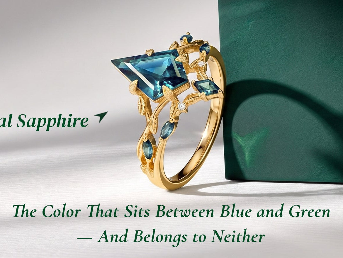 Teal Sapphire Engagement Rings: The Color That Sits Between Blue and Green — And Belongs to Neither