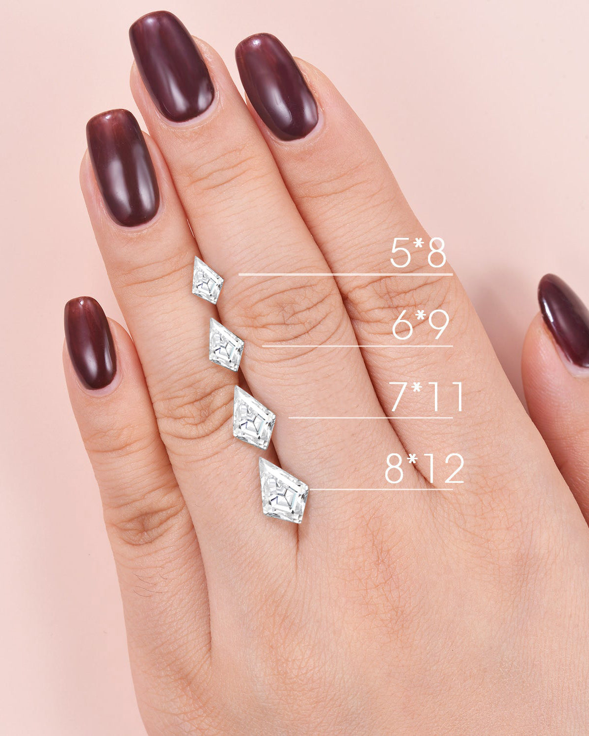 2.0ct Vintage Kite Cut Moissanite Engagement Ring Set 2pcs - Winona