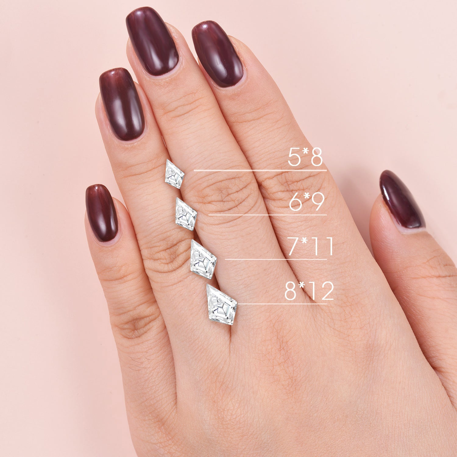 2.0ct Vintage Kite Cut Moissanite Engagement Ring Set 2pcs - Winona