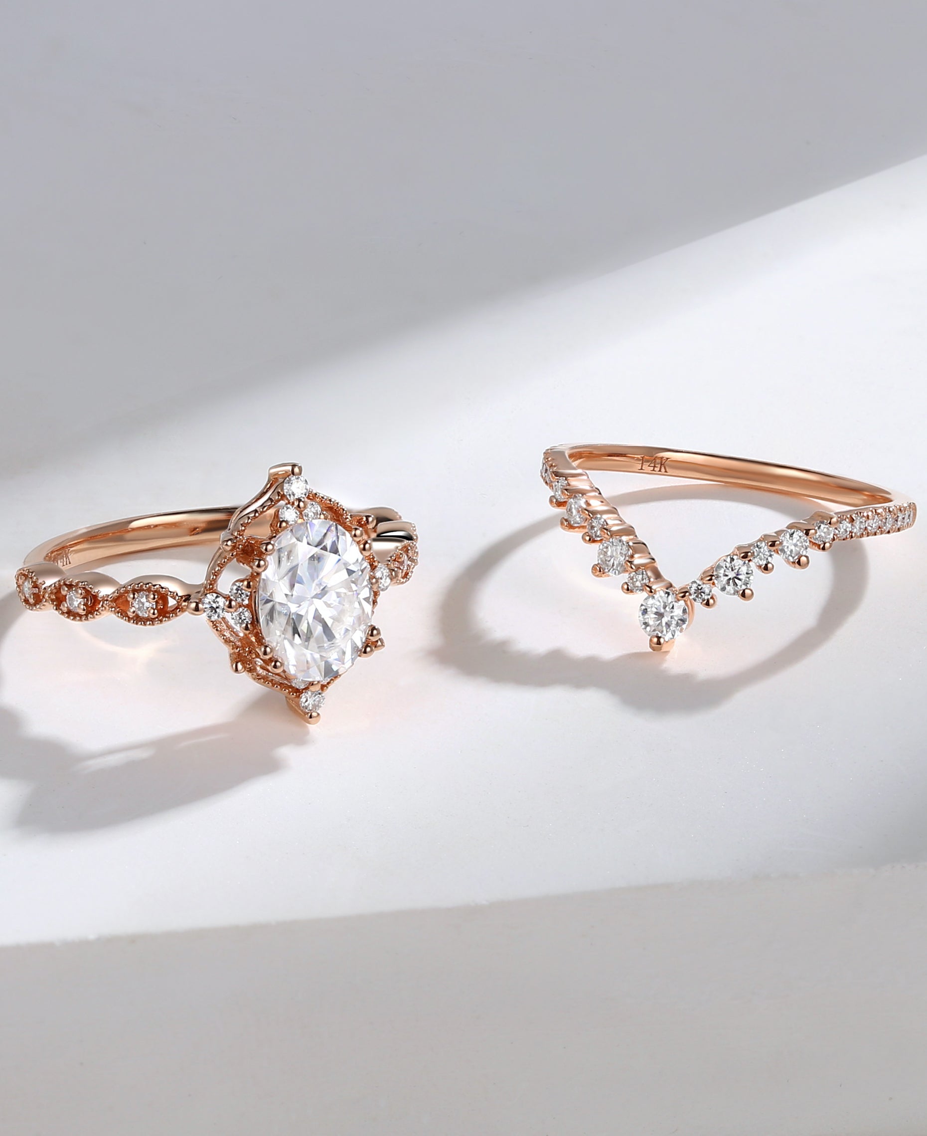 Signature Vintage Moissanite Rings