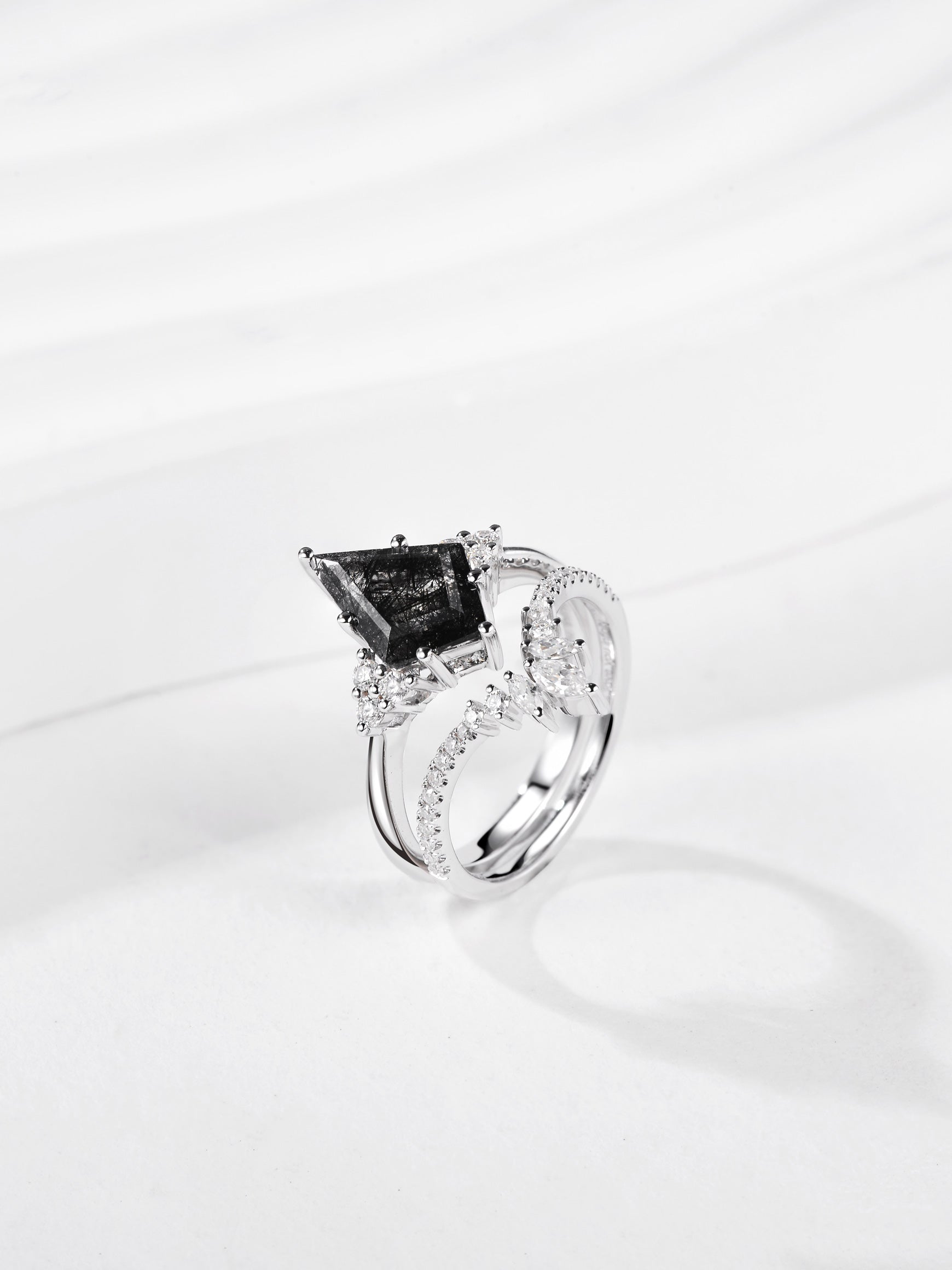 unique engagement rings for women, moss agate engagement ring