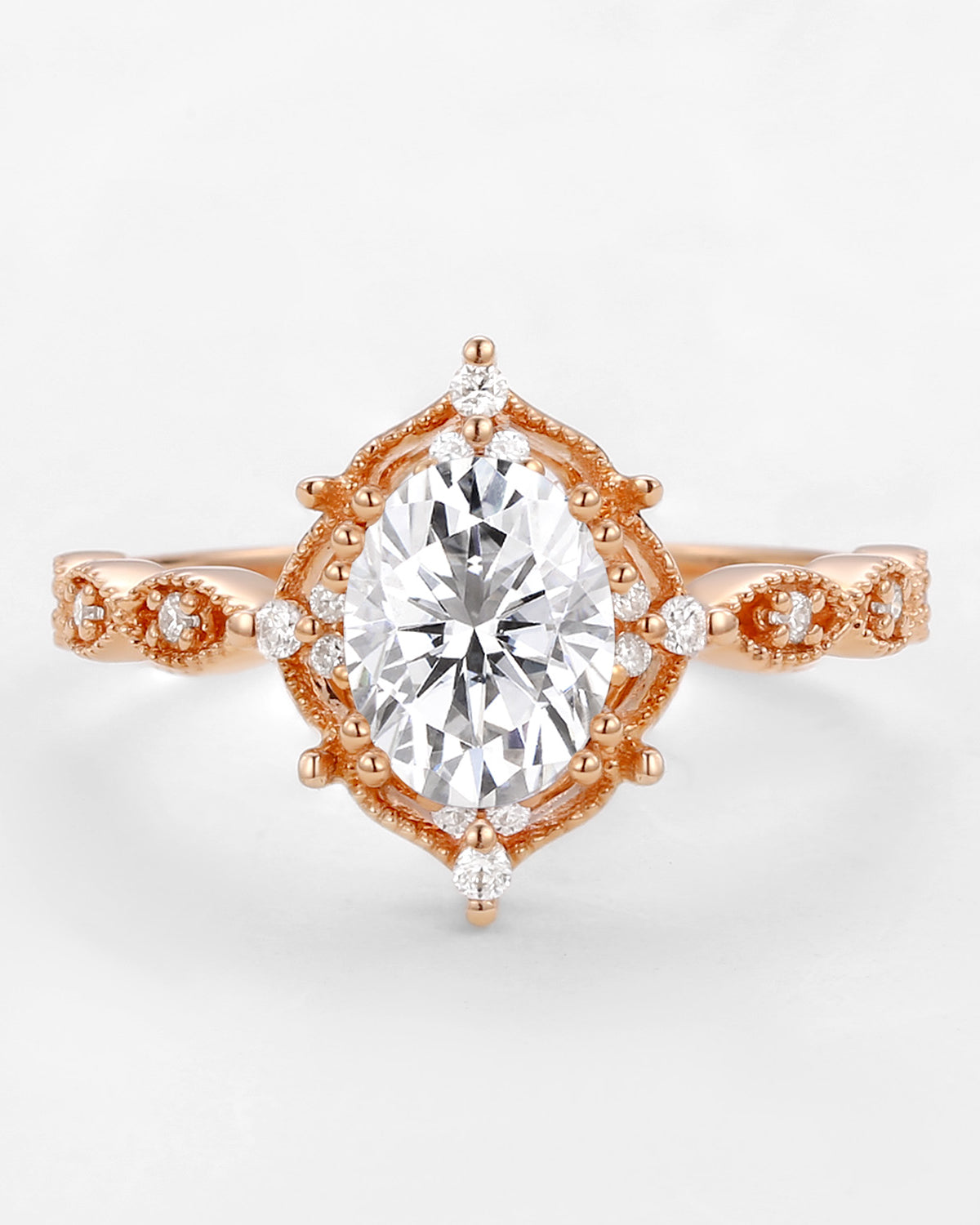 1.5ct Moissanite Signature Vintage Engagement Ring - The ‘Charlotte’ Ring