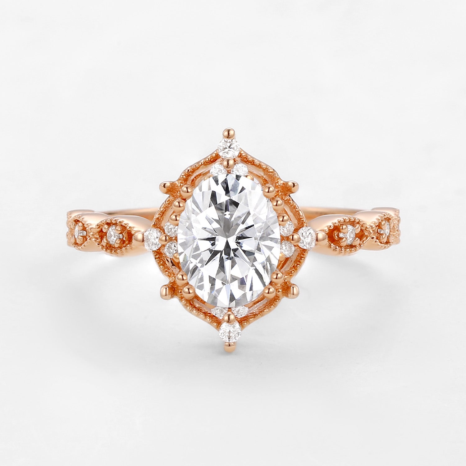 1.5ct Moissanite Signature Vintage Engagement Ring - The ‘Charlotte’ Ring