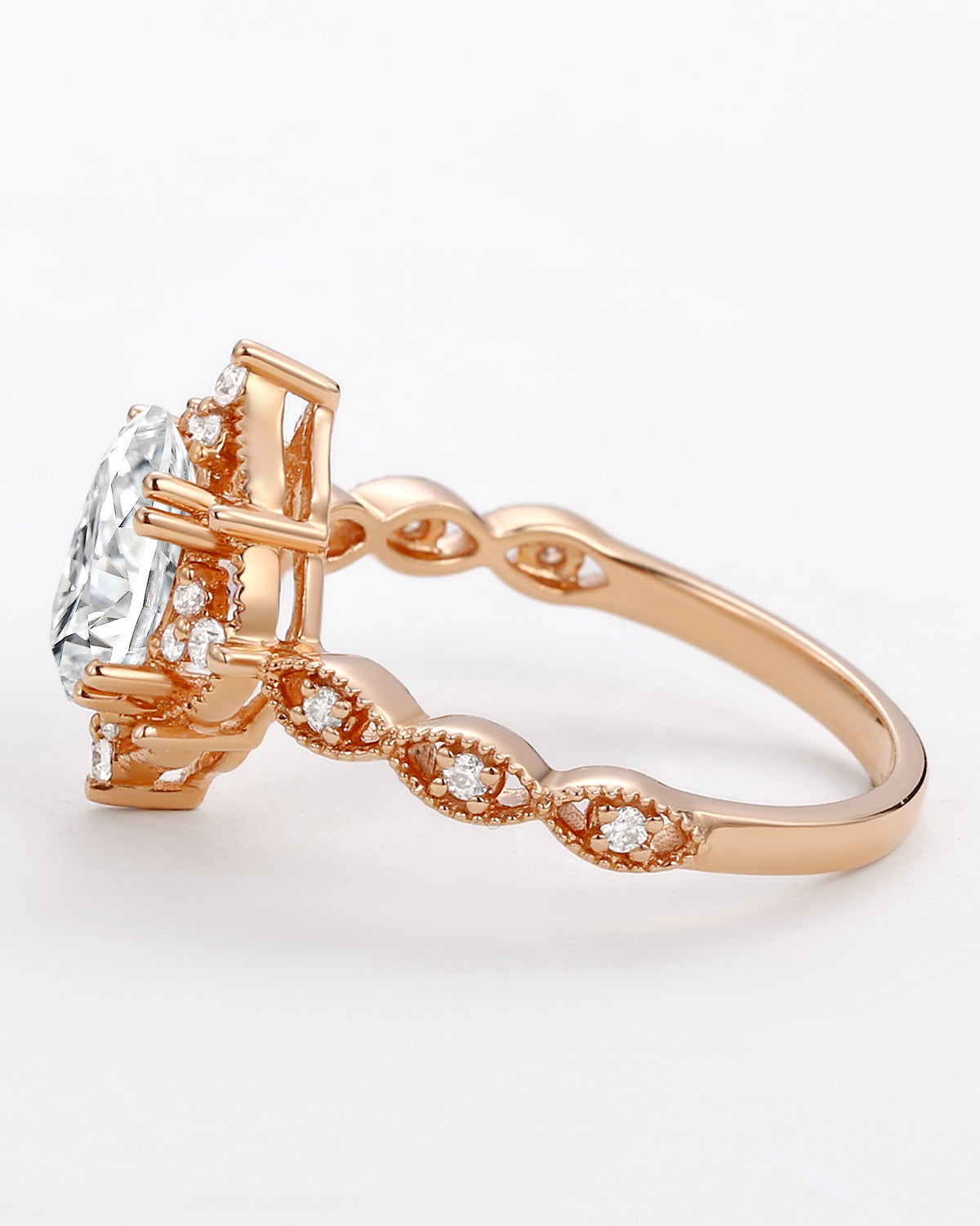 1.5ct Moissanite Signature Vintage Engagement Ring - The ‘Charlotte’ Ring