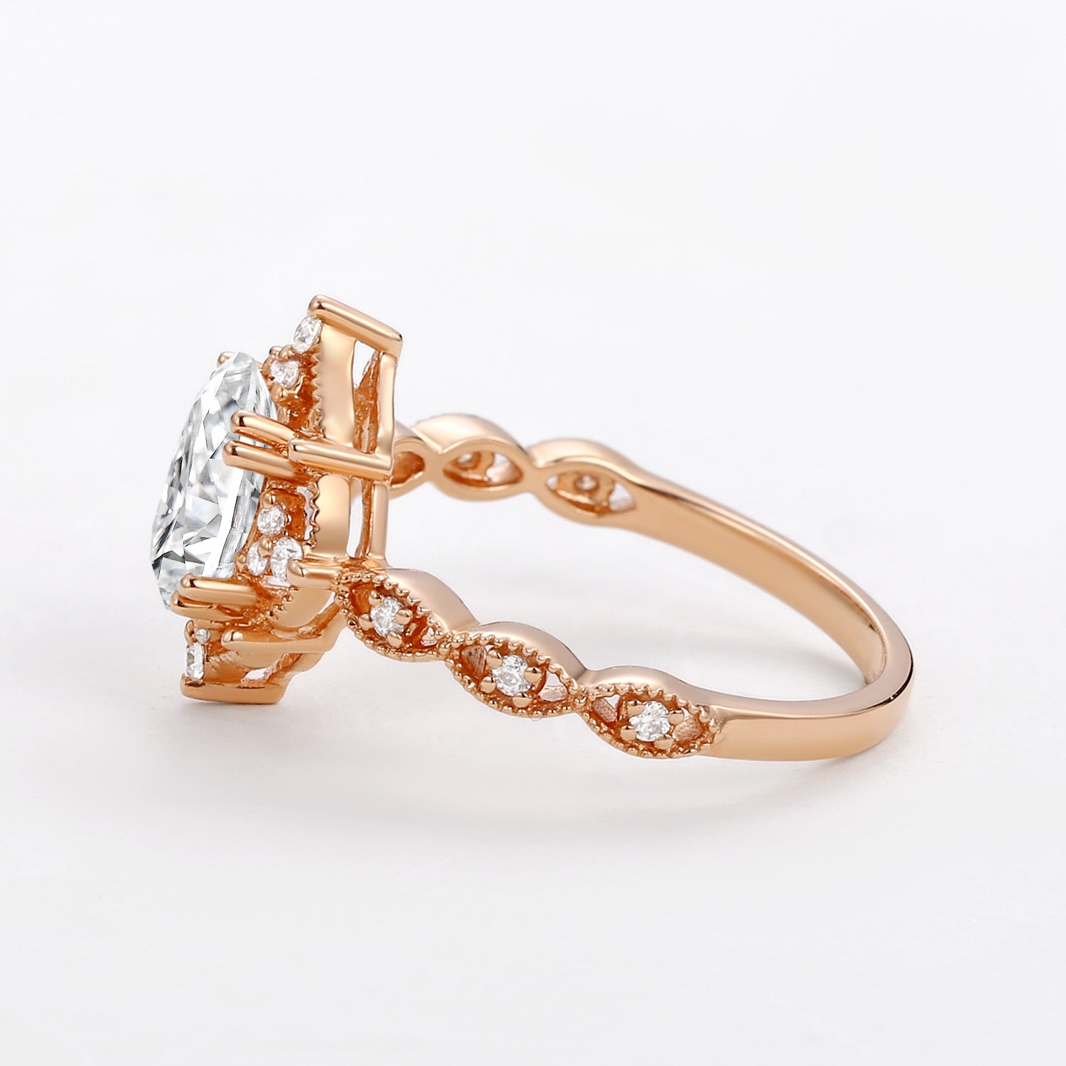 1.5ct Moissanite Signature Vintage Engagement Ring - The ‘Charlotte’ Ring