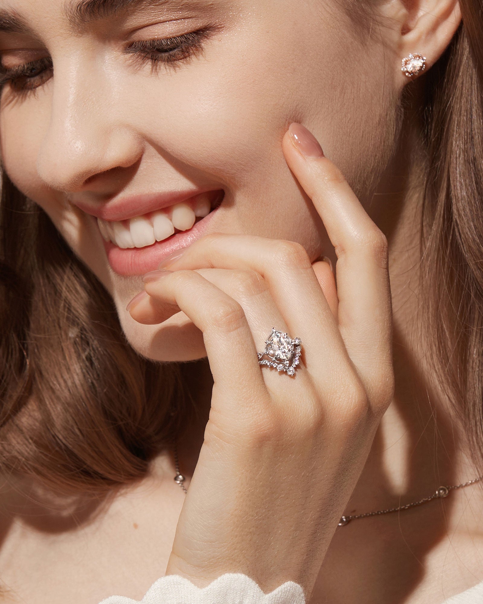 1.5ct Signature Vintage Ring Set 2pcs - Felicegals 丨Wedding ring 丨Fashion ring 丨Diamond ring 丨Gemstone ring