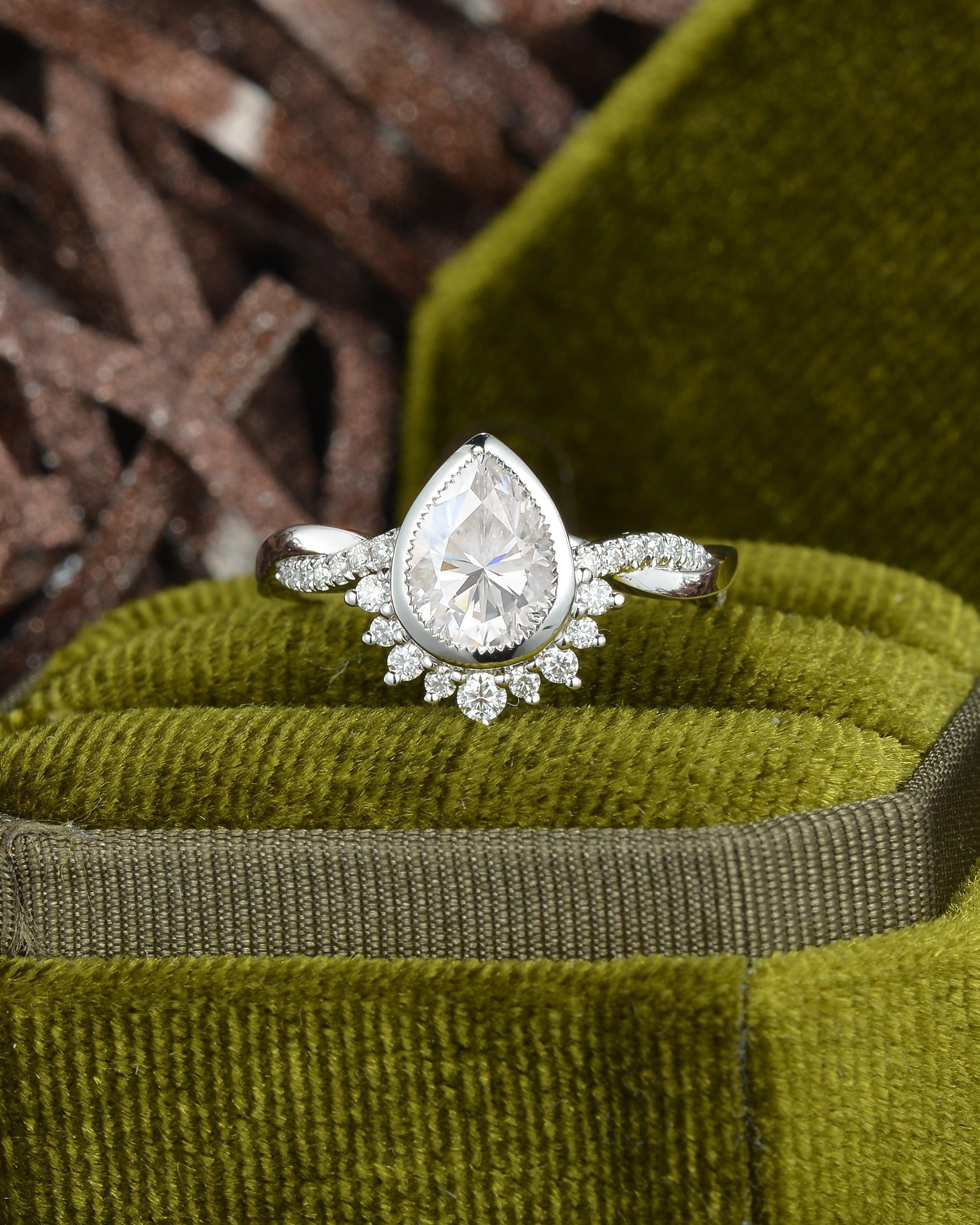 1.2ct Infinity Moissanite Gold Ring - Felicegals 丨Wedding ring 丨Fashion ring 丨Diamond ring 丨Gemstone ring--Felicegals