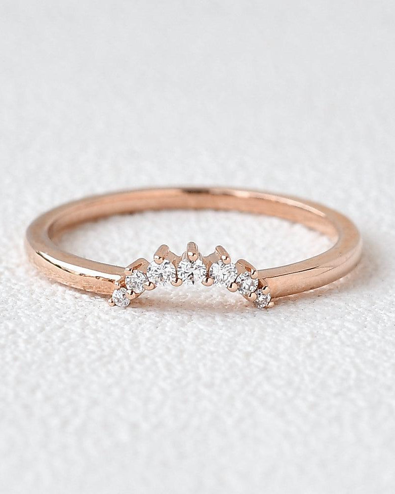 Moissanite Rose Gold Wedding Ring - Felicegals