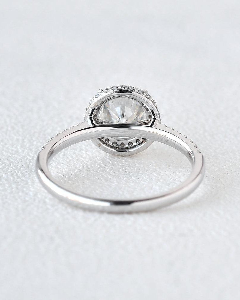 Aura Round Brilliant Moissanite Ring - Felicegals