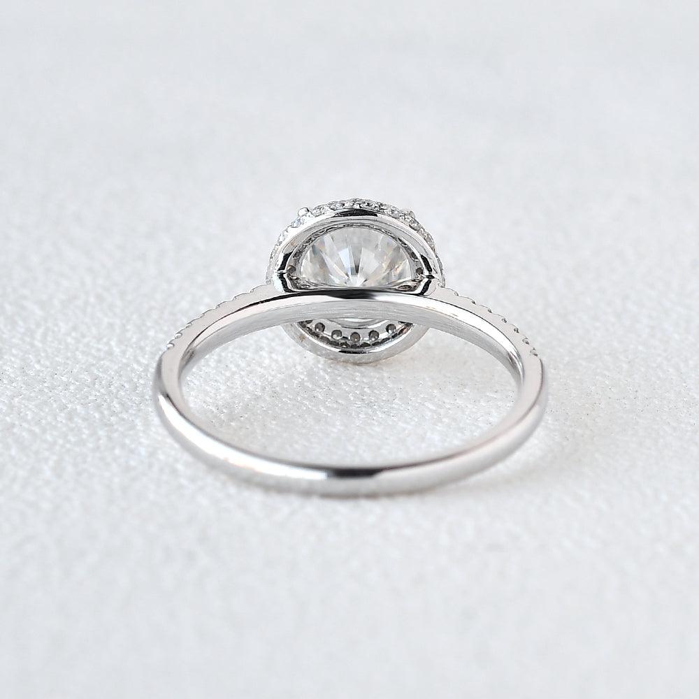 Aura Round Brilliant Moissanite Ring - Felicegals