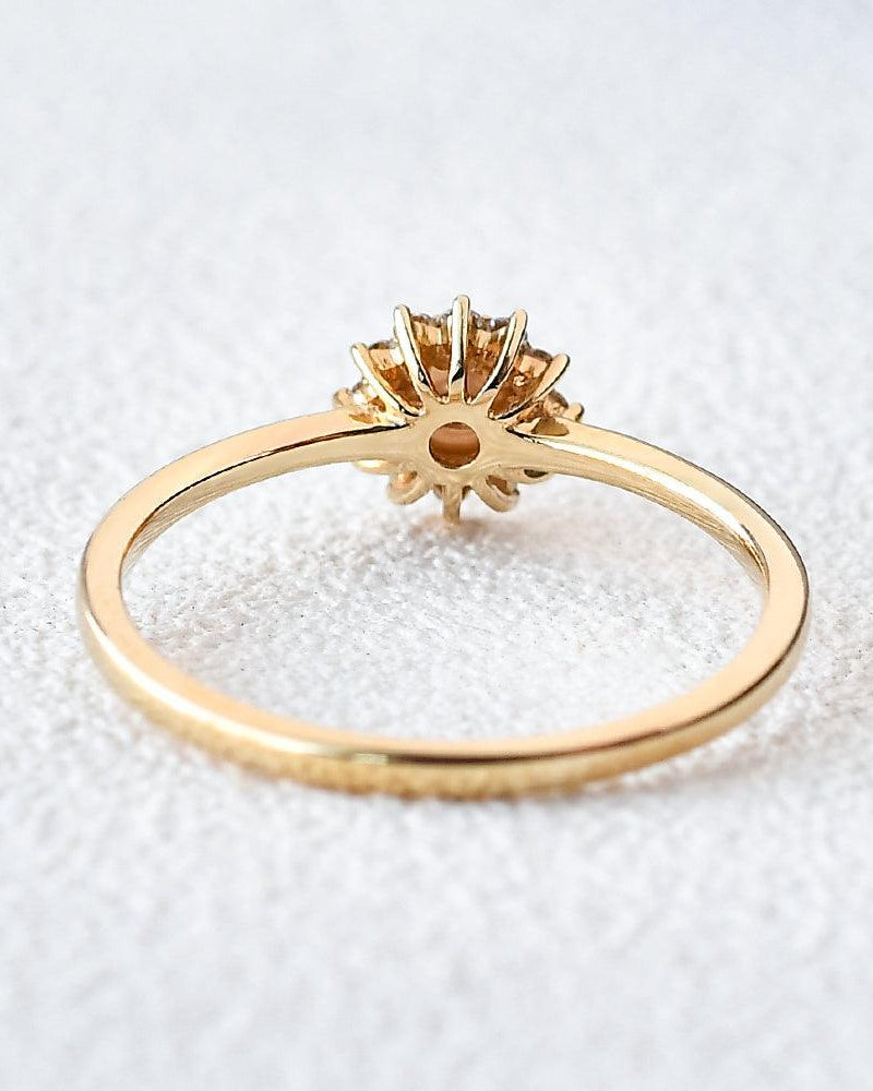 Mini Natural Pearl Yellow Gold Ring - Felicegals