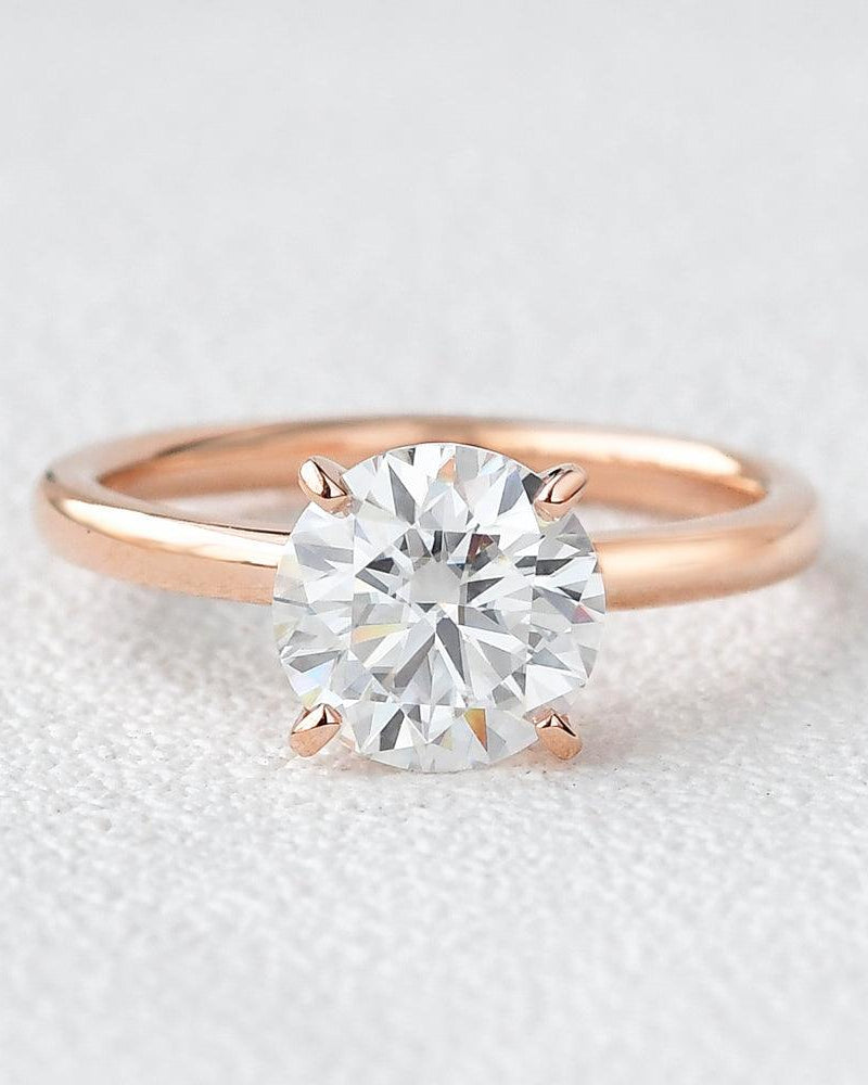 2CT Classic Four Prongs Solitaire Ring - Felicegals