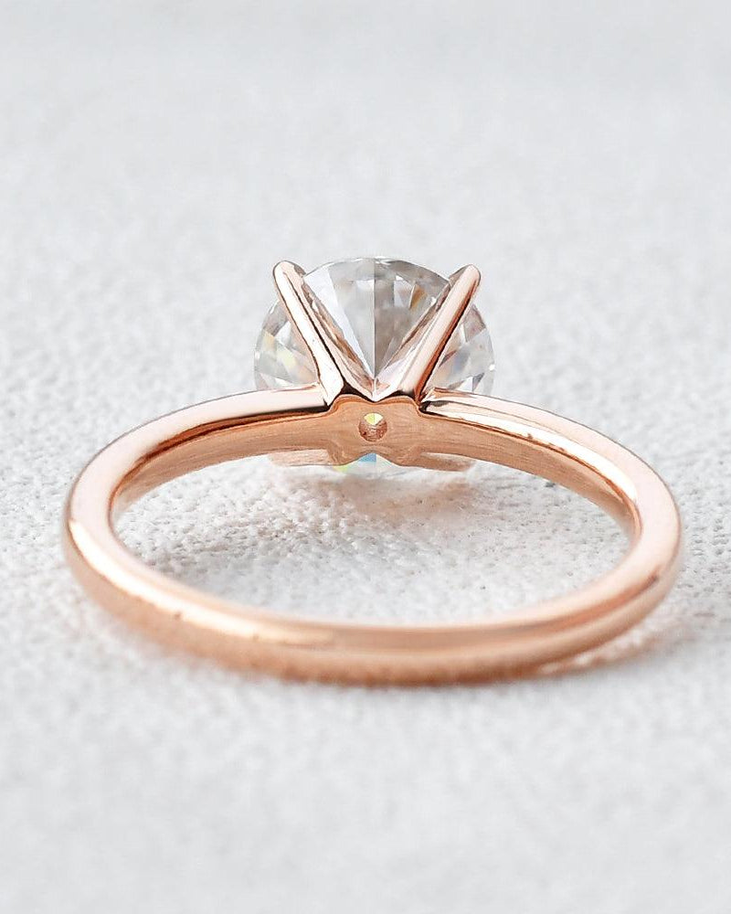 2CT Classic Four Prongs Solitaire Ring - Felicegals