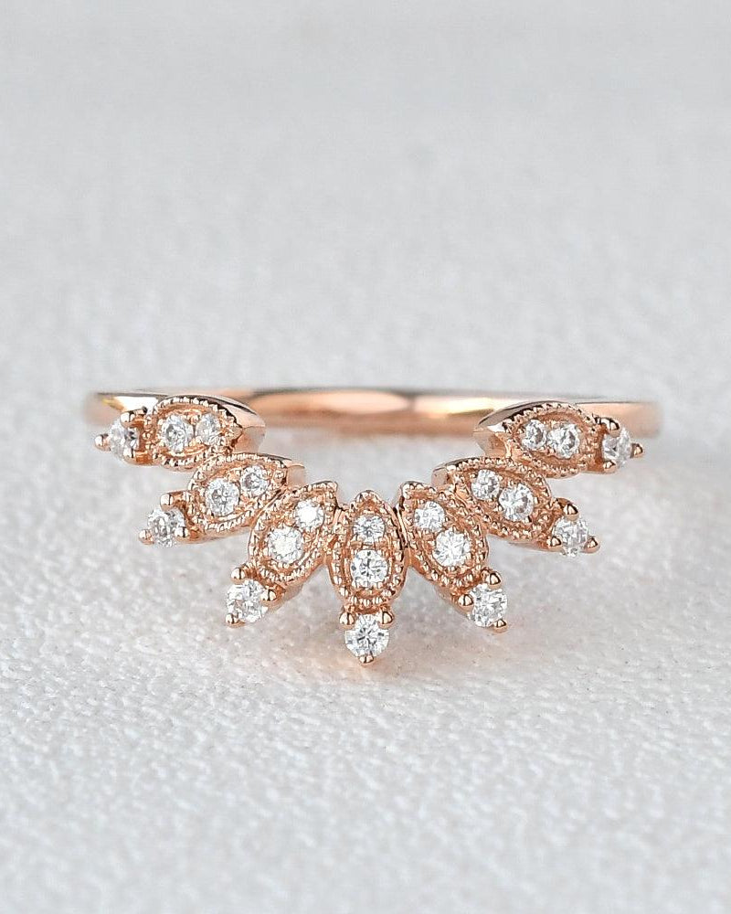 Round Cut Moissanite Cluster Ring - Felicegals