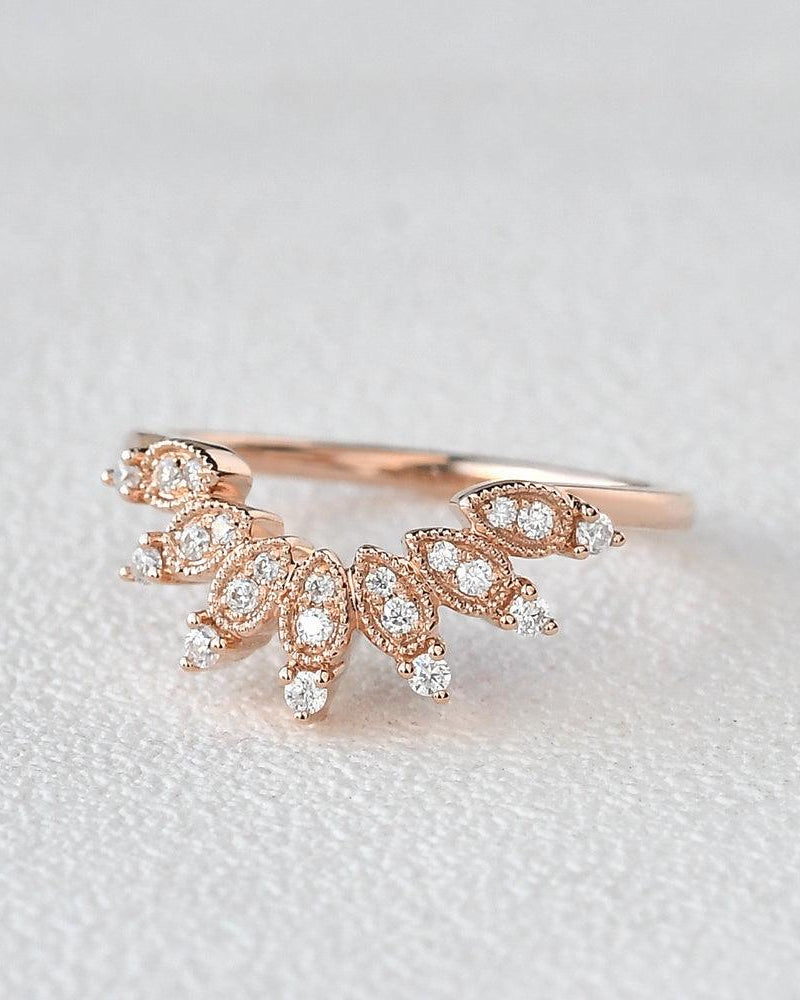 Round Cut Moissanite Cluster Ring - Felicegals