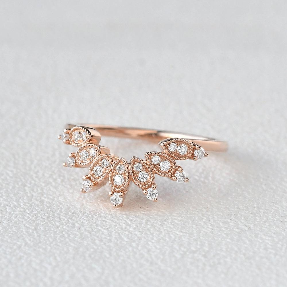 Round Cut Moissanite Cluster Ring - Felicegals