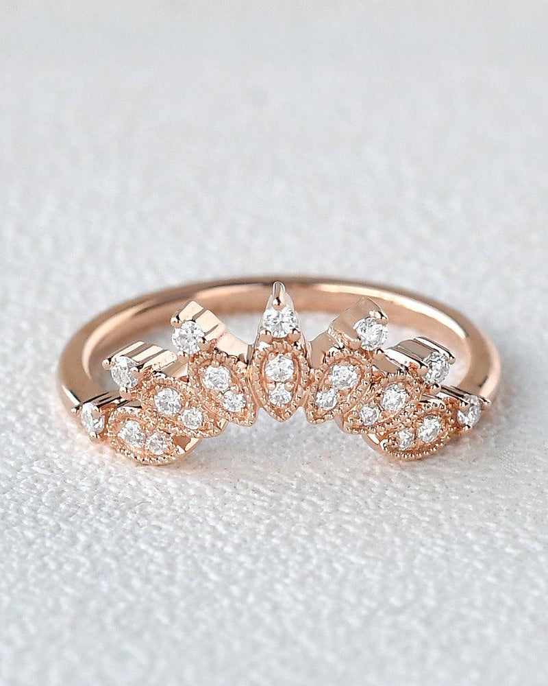 Round Cut Moissanite Cluster Ring - Felicegals
