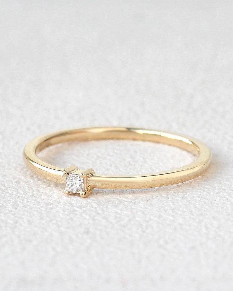 Diamond Engagement Solitaire Ring - Felicegals