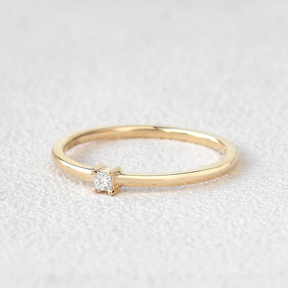 Diamond Engagement Solitaire Ring - Felicegals