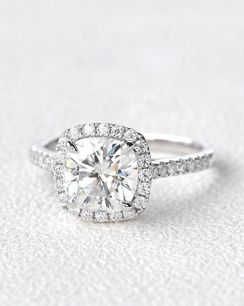 2.5ct Moissanite Stacking White Gold Ring - Felicegals