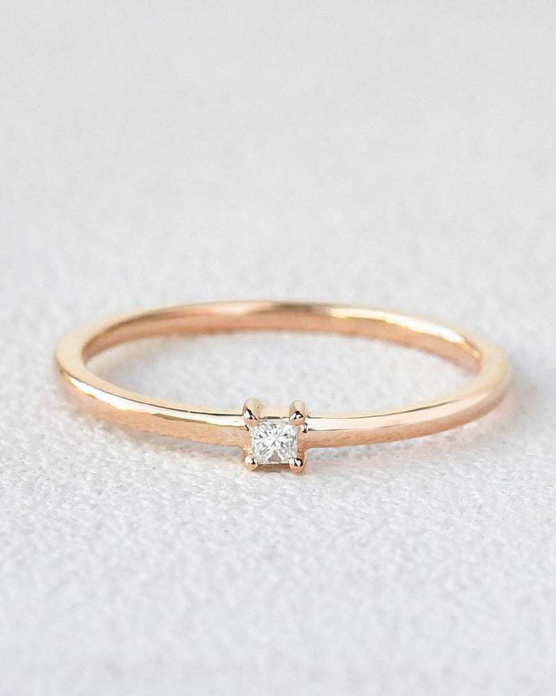 Diamond Engagement Solitaire Ring - Felicegals