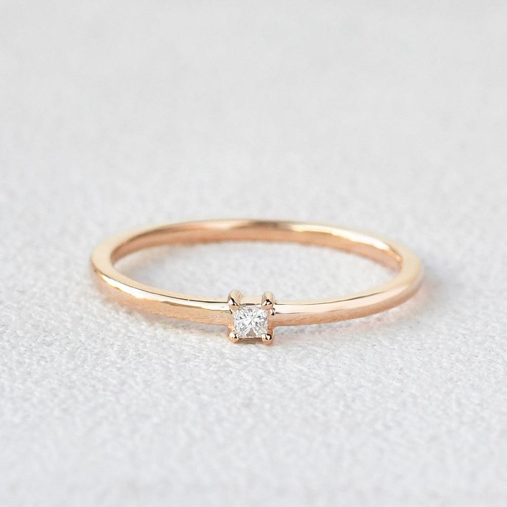 Diamond Engagement Solitaire Ring - Felicegals