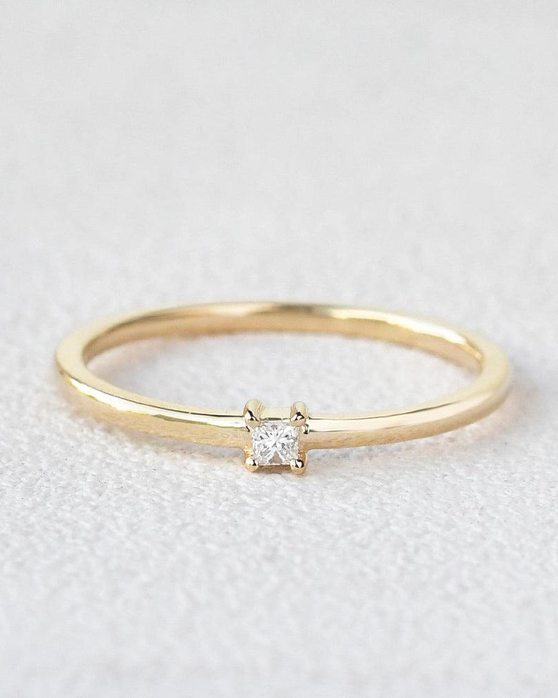 Diamond Engagement Solitaire Ring - Felicegals