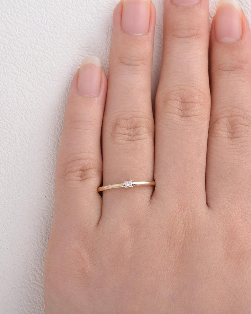 Diamond Engagement Solitaire Ring - Felicegals