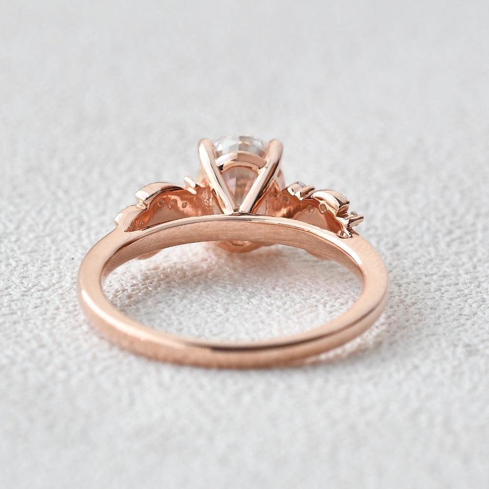 Oval Shaped Moissanite Inspired Ring - Felicegals