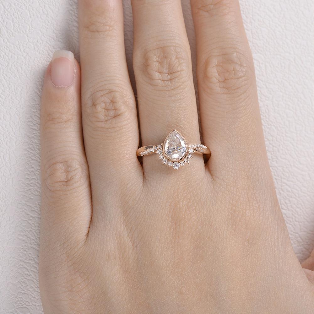 Infinity Moissanite 14K Gold Ring - Felicegals
