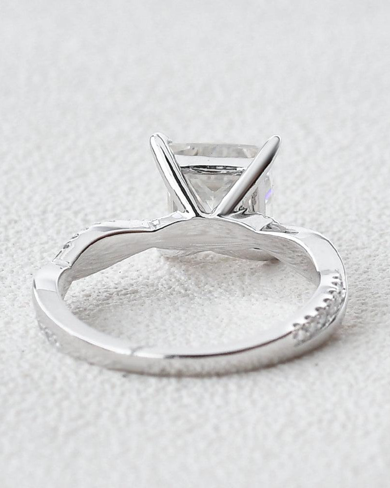 Moissanite Princess Cut Engagement Ring - Felicegals