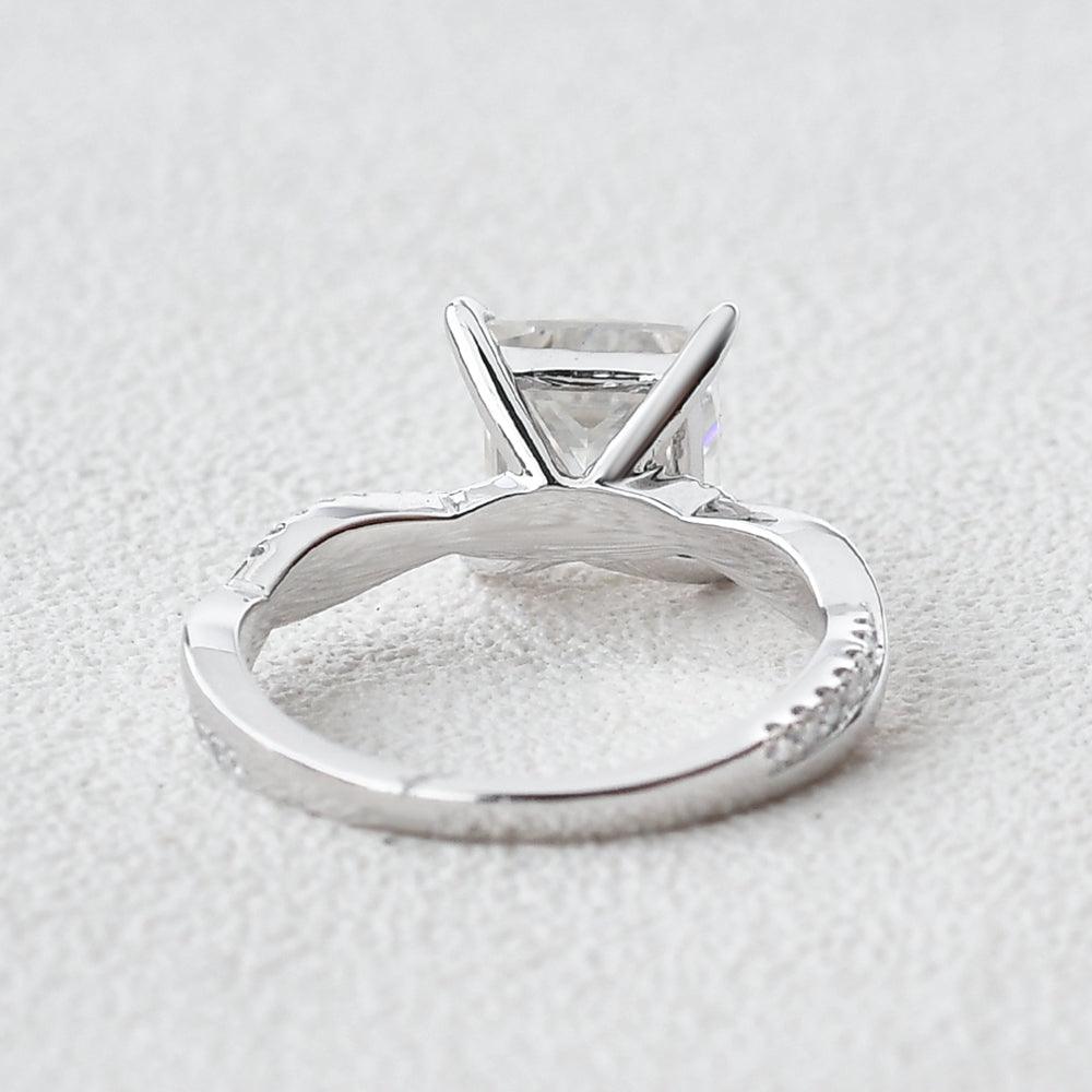 Moissanite Princess Cut Engagement Ring - Felicegals