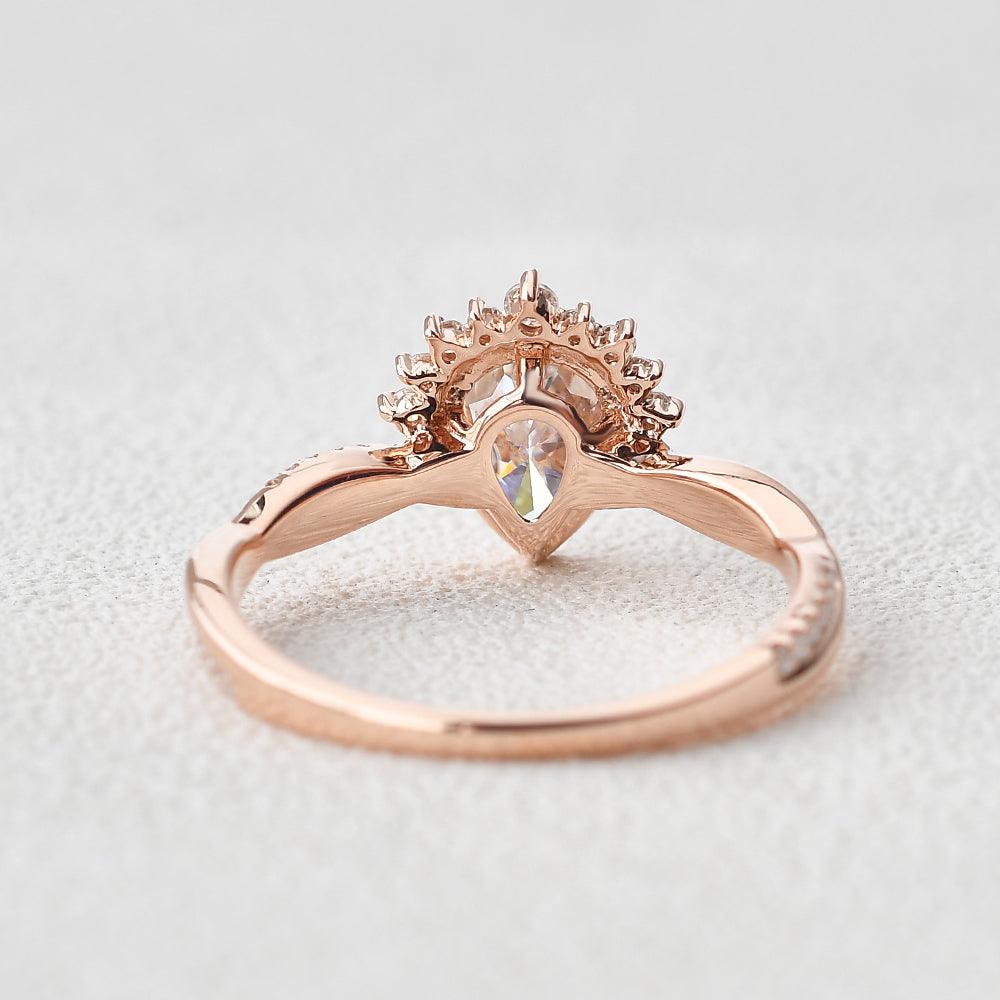 Infinity Moissanite 14K Gold Ring - Felicegals