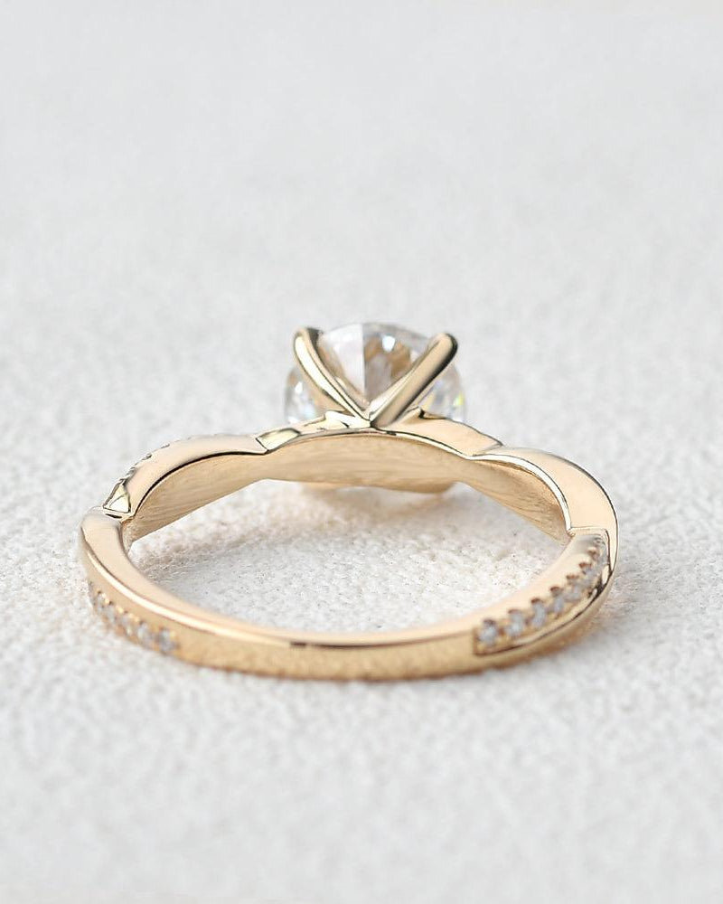 1ct Moissanite Classic 4 Prongs Bridal Ring - Felicegals