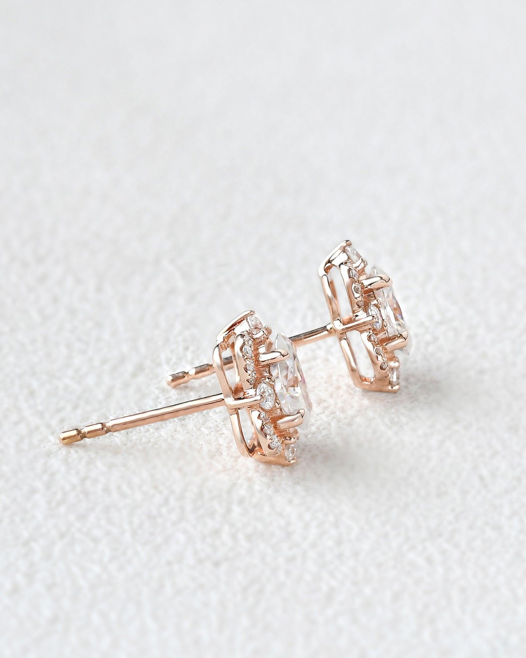 Felicegals Moissanite Byzantine Art-deco Earrings - Felicegals 丨Wedding ring 丨Fashion ring 丨Diamond ring 丨Gemstone ring--Felicegals 丨Wedding ring 丨Fashion ring 丨Diamond ring 丨Gemstone ring