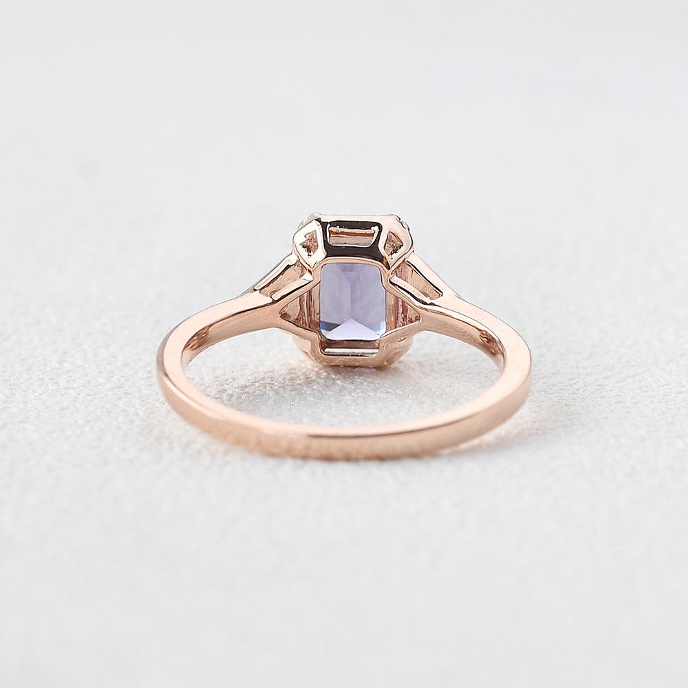 Amethyst Rose Gold Ring - Felicegals