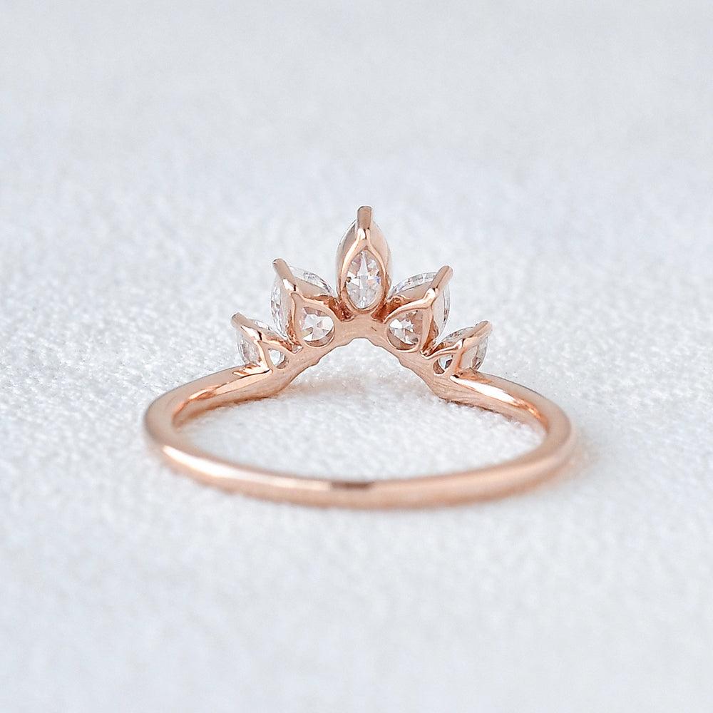 Pear Shaped Moissanite Wedding Ring - Felicegals