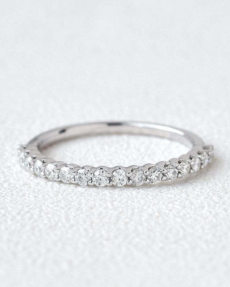 Moissanite White Gold Ring - Felicegals