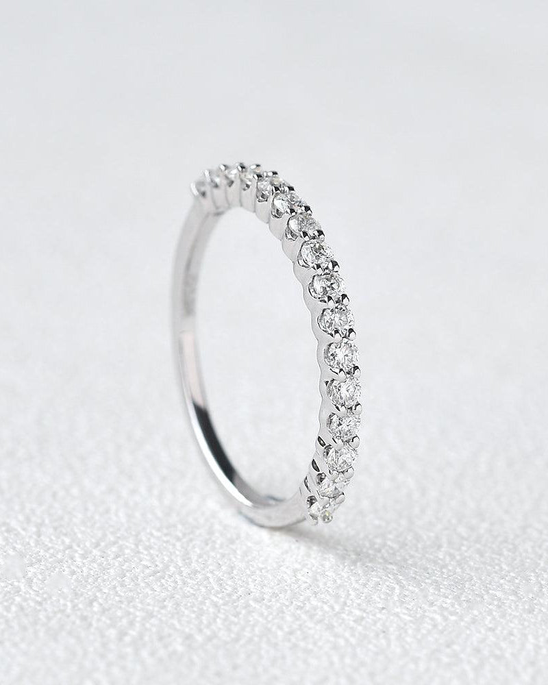 Moissanite White Gold Ring - Felicegals
