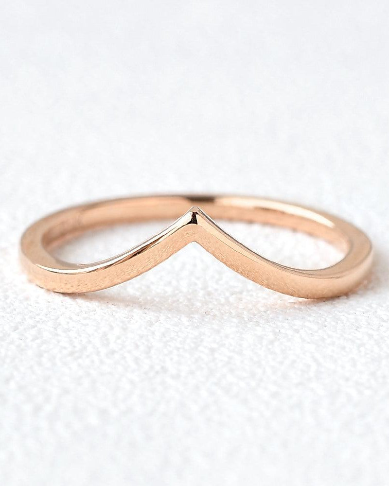 Minimalist Rose Gold Promise Ring - Felicegals