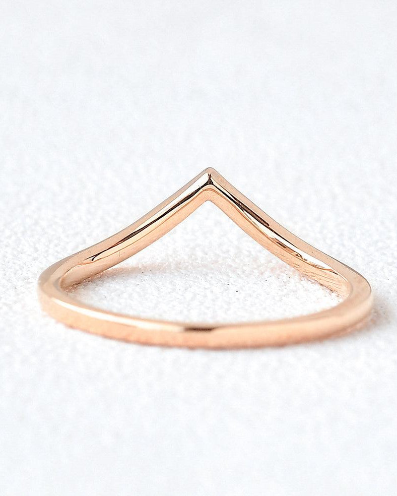 Minimalist Rose Gold Promise Ring - Felicegals