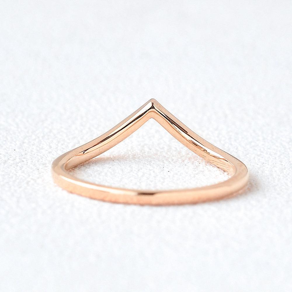 Minimalist Rose Gold Promise Ring - Felicegals