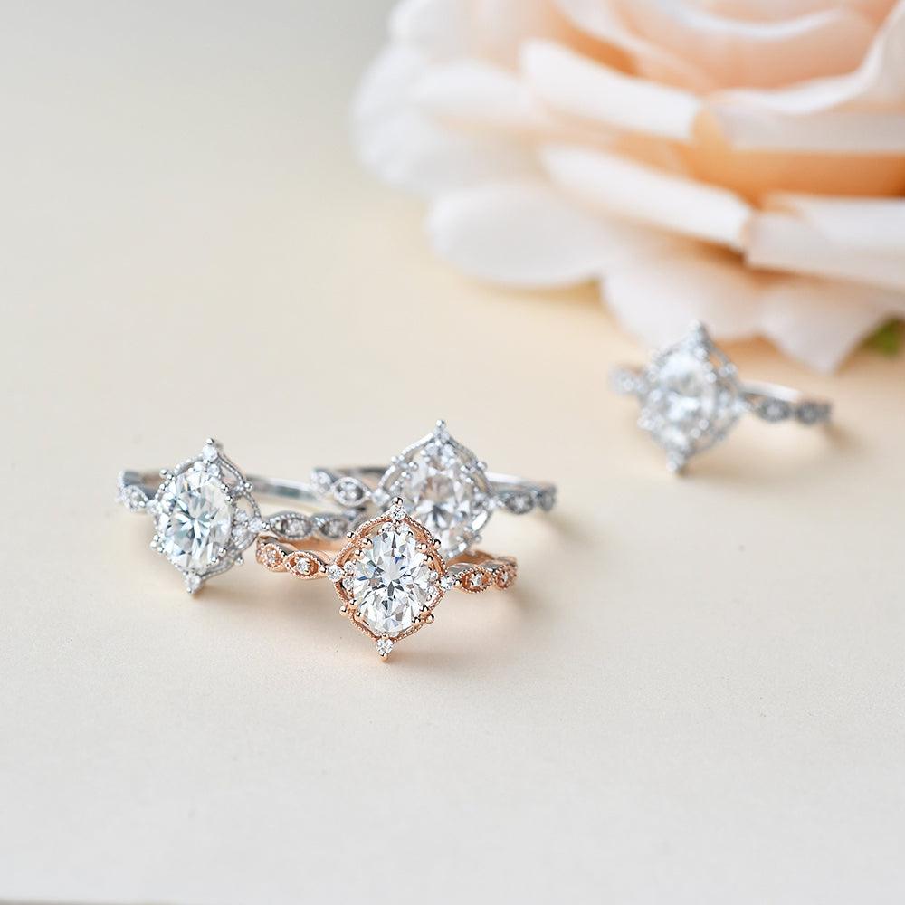 Payment Plan for Zachary Boyce 1.5ct Moissanite Vintage Inspired Ring / US 4 / 14K Rose Gold - Felicegals 丨Wedding ring 丨Fashion ring 丨Diamond ring 丨Gemstone ring--Felicegals