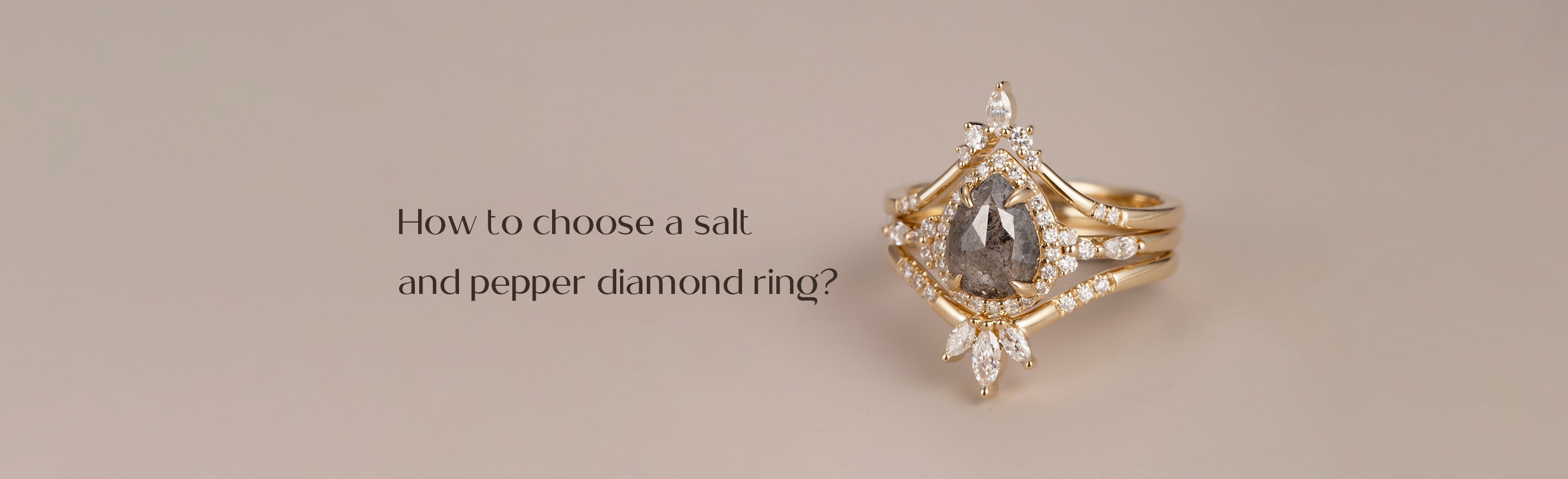 How to choose a salt and pepper diamond ring?
