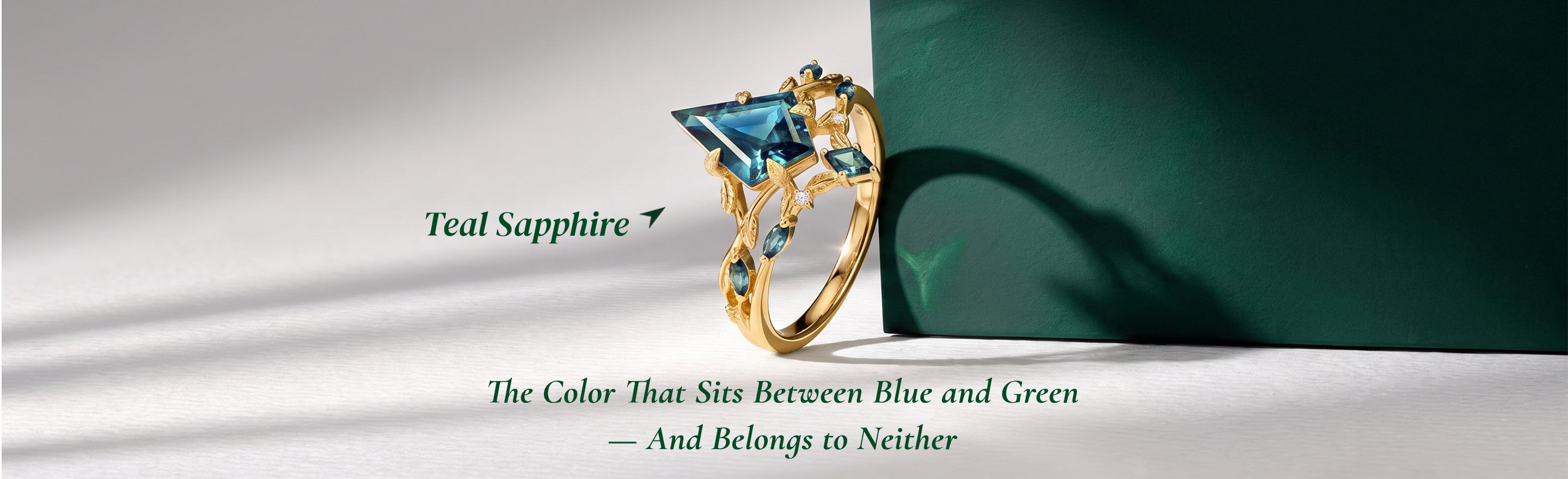 Teal Sapphire Engagement Rings: The Color That Sits Between Blue and Green — And Belongs to Neither