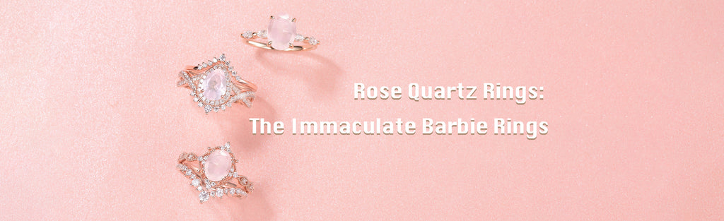 Rose Quartz Rings: The Immaculate Barbie Rings
