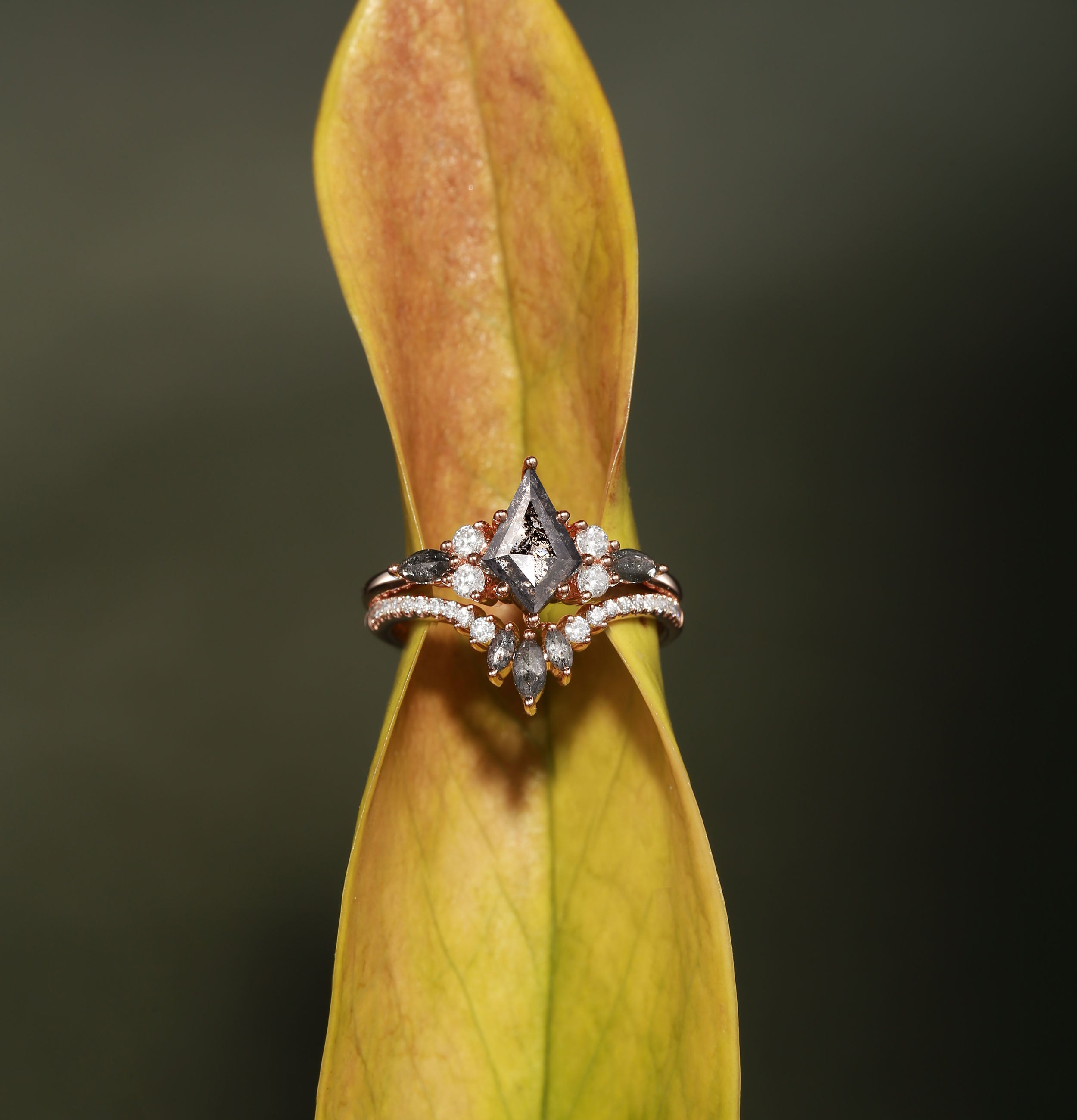 Princess Cut Amethyst Engagement Ring Set 2pcs – Felicegals