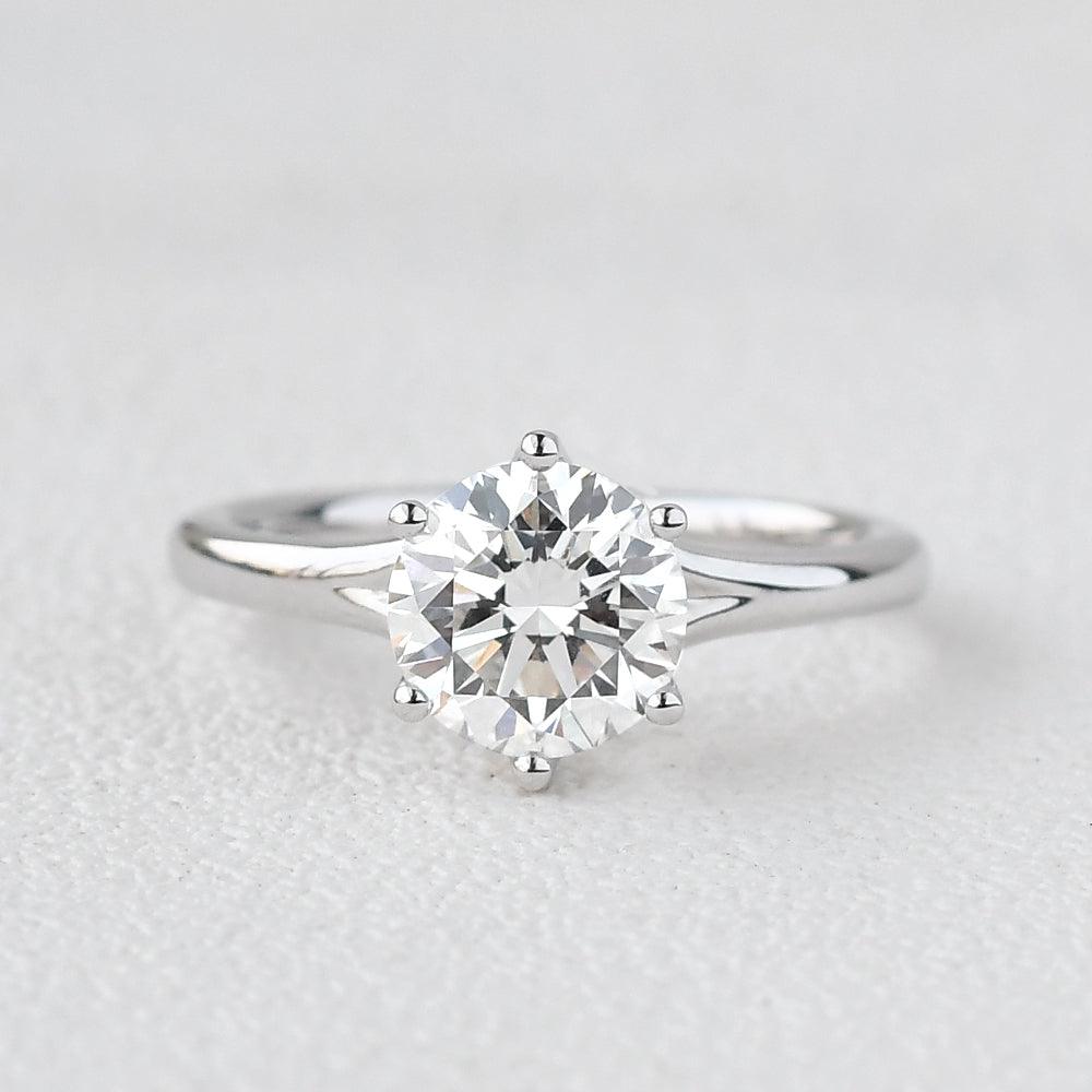 Classic Six Prongs Solitaire Ring - Felicegals