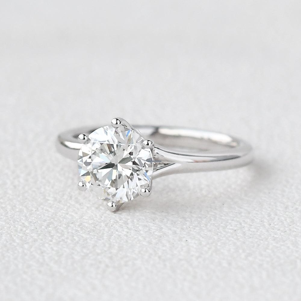 Classic Six Prongs Solitaire Ring - Felicegals